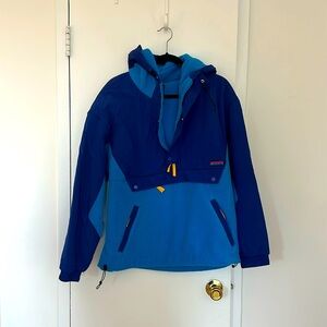 Gap retro reissue. Hooded fleece half zip.